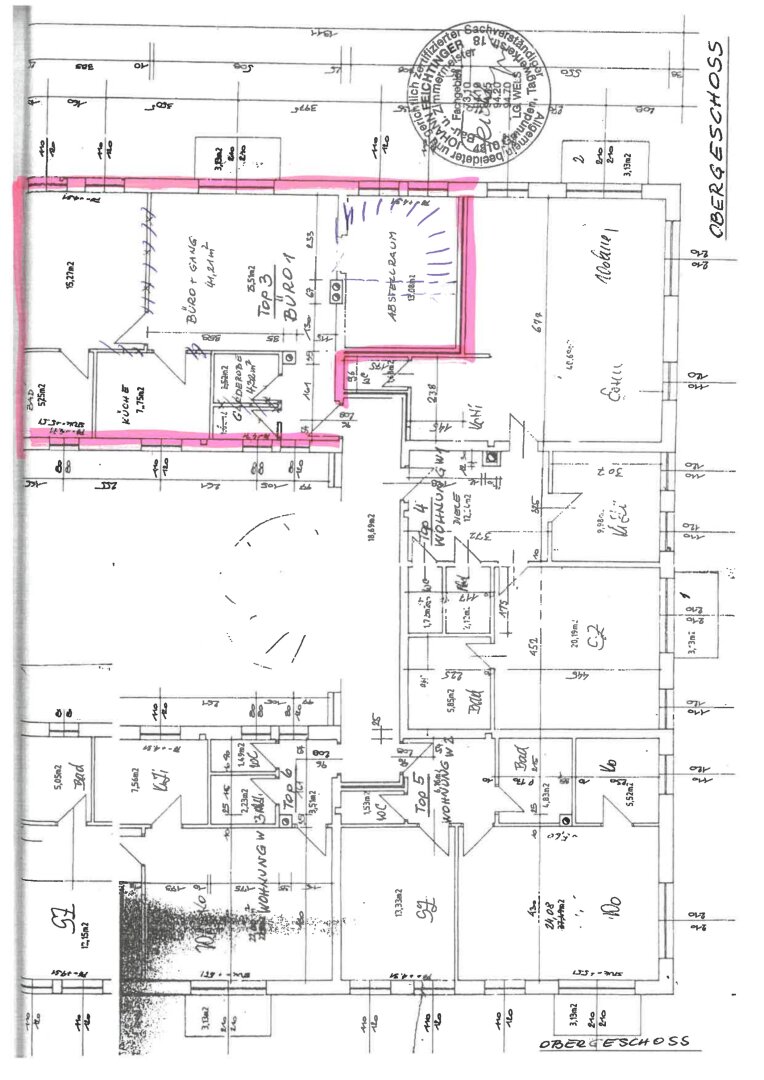 Grundriss Büro
