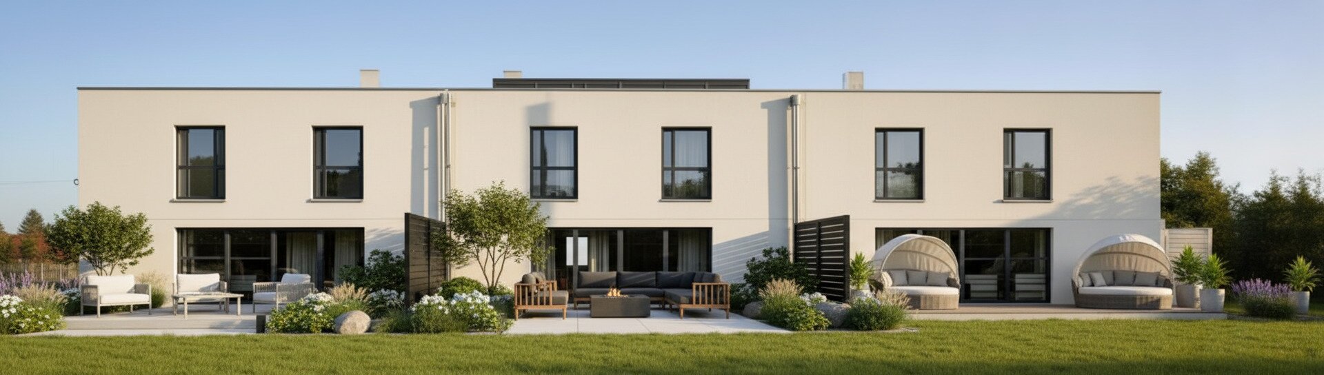 Fertigstellung Herbst 2026 3er-Reihenhaus- TOP 5. Nähe Wels in Niederthalheim– modern, ruhig und im Grünen