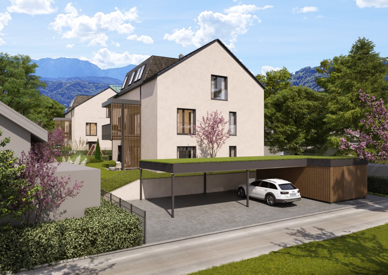 NEUBAU 2-Zimmer-Gartenwohnung mit Balkon und Tiefgarage