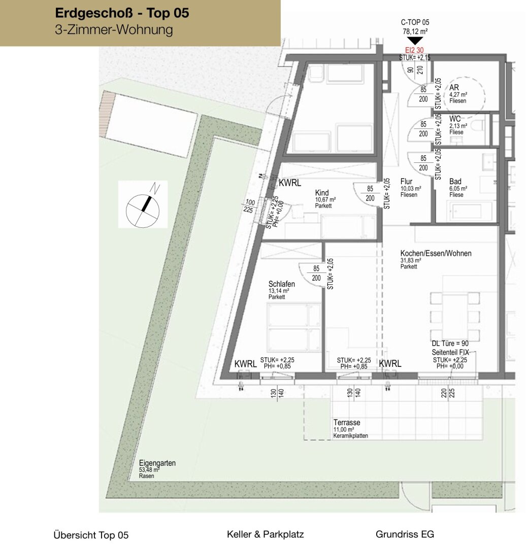 3-Zimmerwohnung neu mit Garten, Langholzfeld, unschlagbarer Neubaupreis + provisionsfrei!