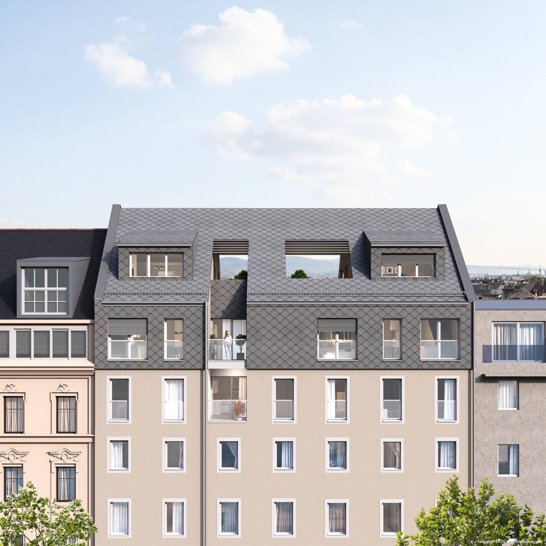 Visualisierung Dachgeschoßausbau nach Fertigstellung