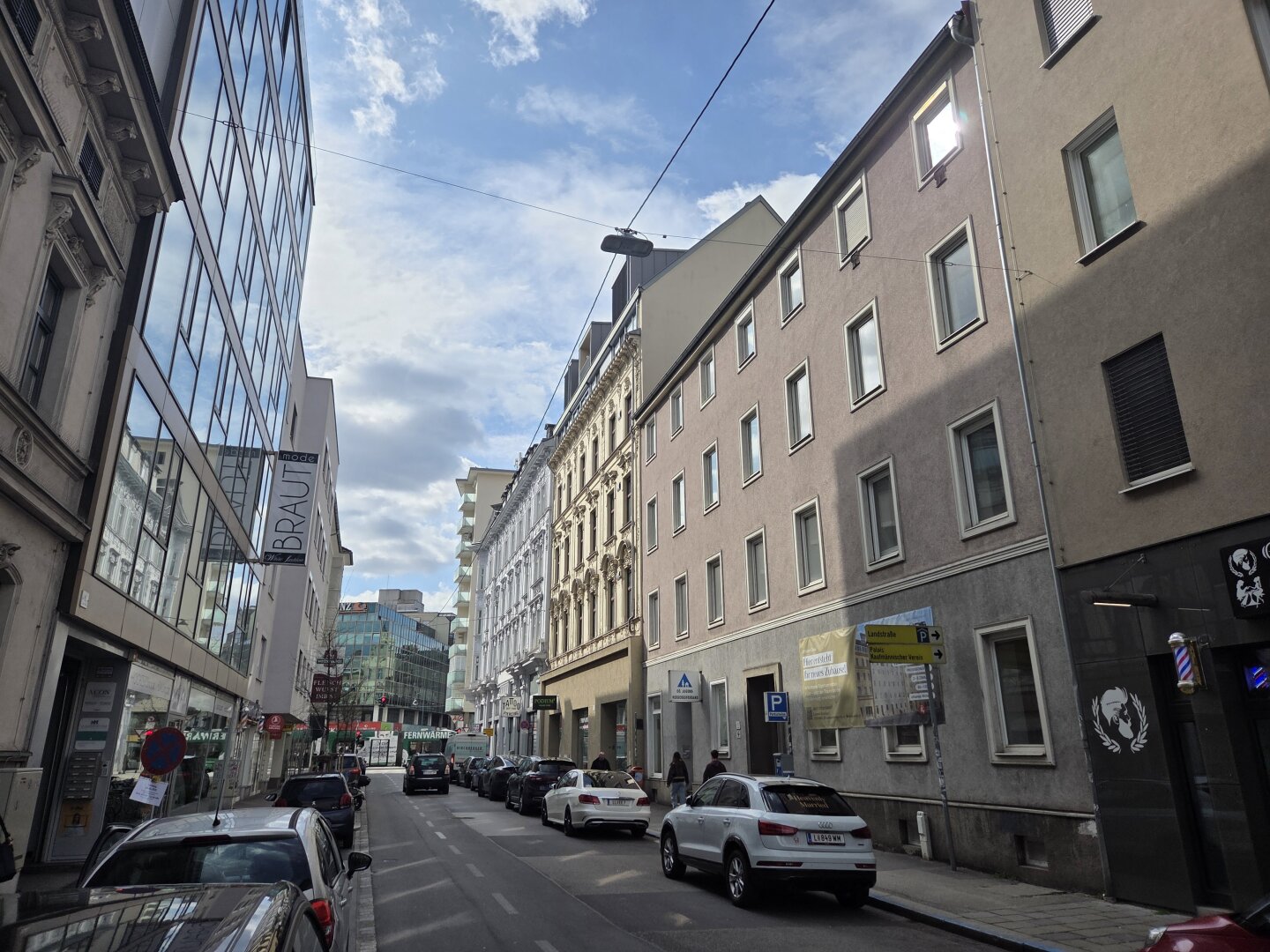 Bürgerstr. 5 Blick Richtung Landstraße