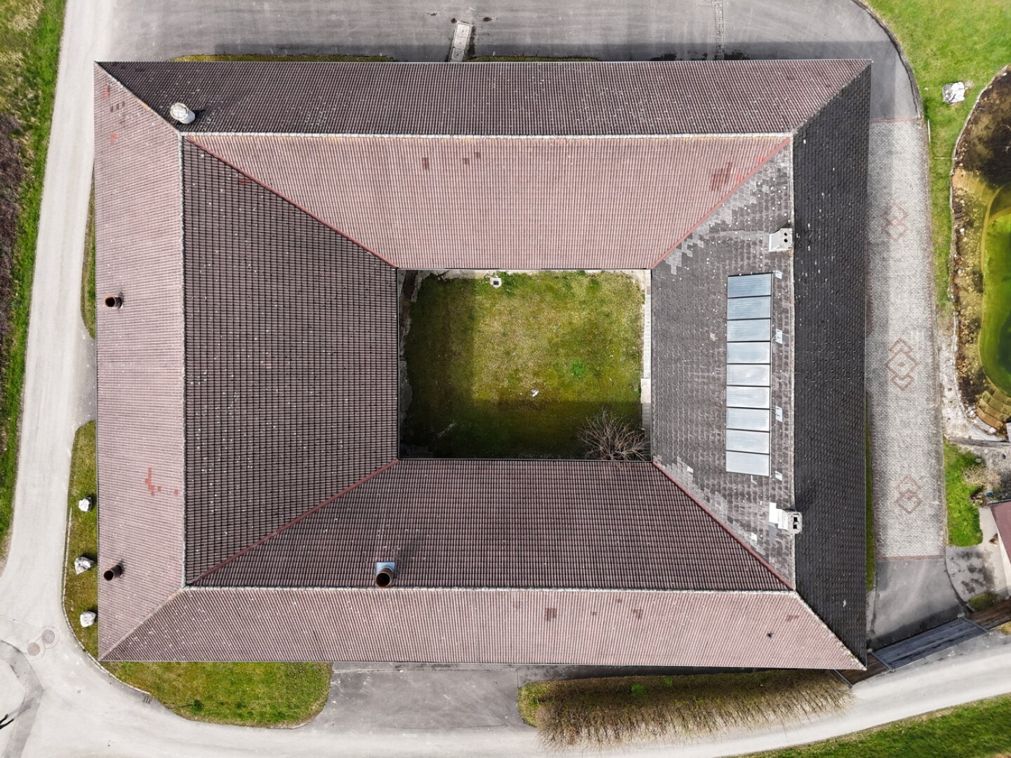 Drohnenbild Innenhof