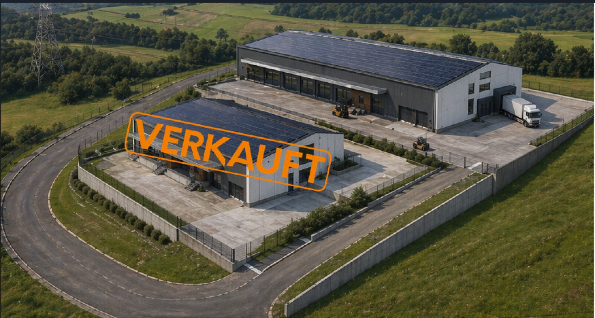 Moderne Gewerbehalle mit Bürofläche – Neubau in Toplage von Thalheim  ZU MIETEN