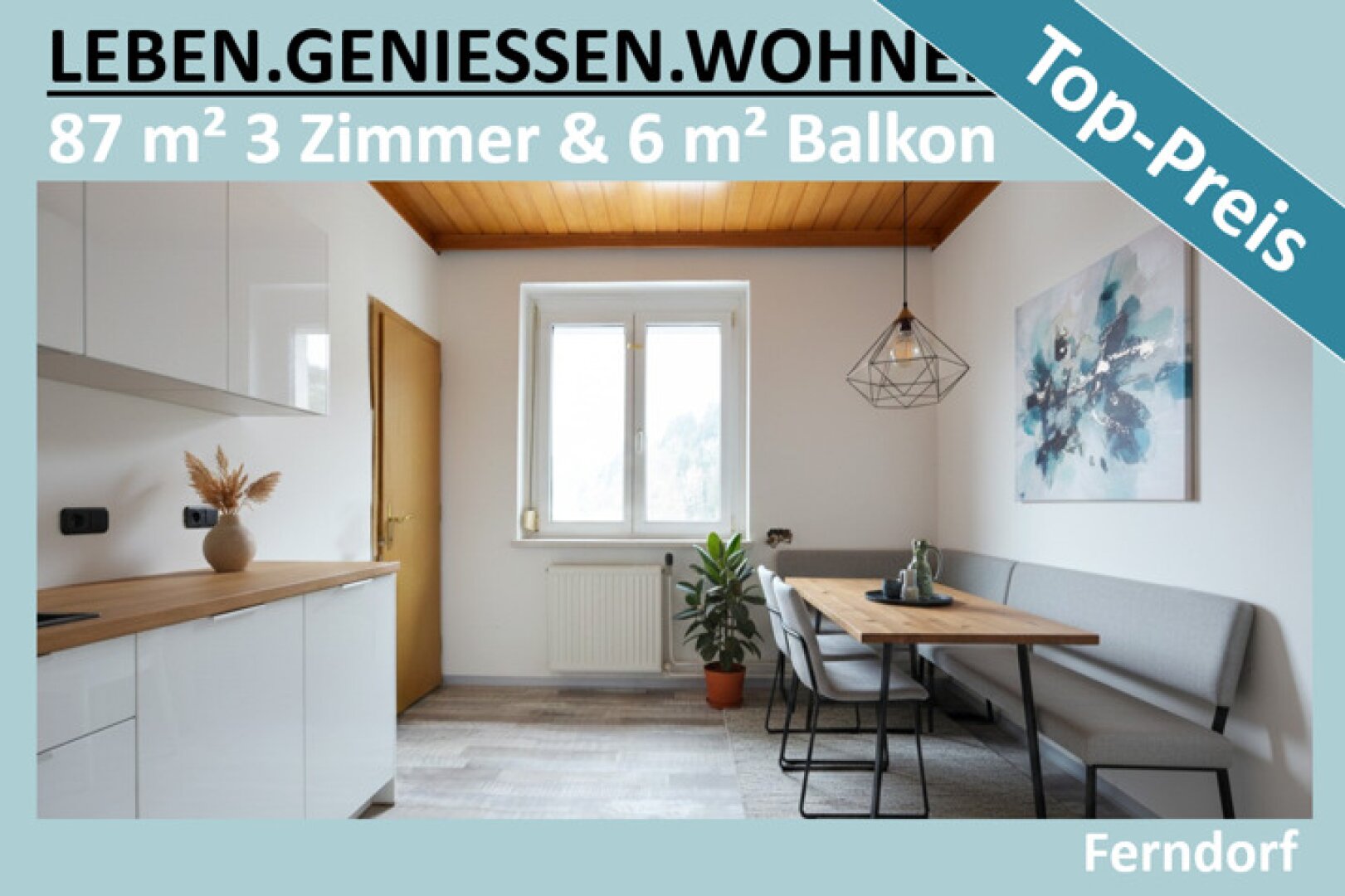 87 M² WOHNUNG + 6 M² BALKON + KFZ-STELLPLATZ UM € 115.000,-