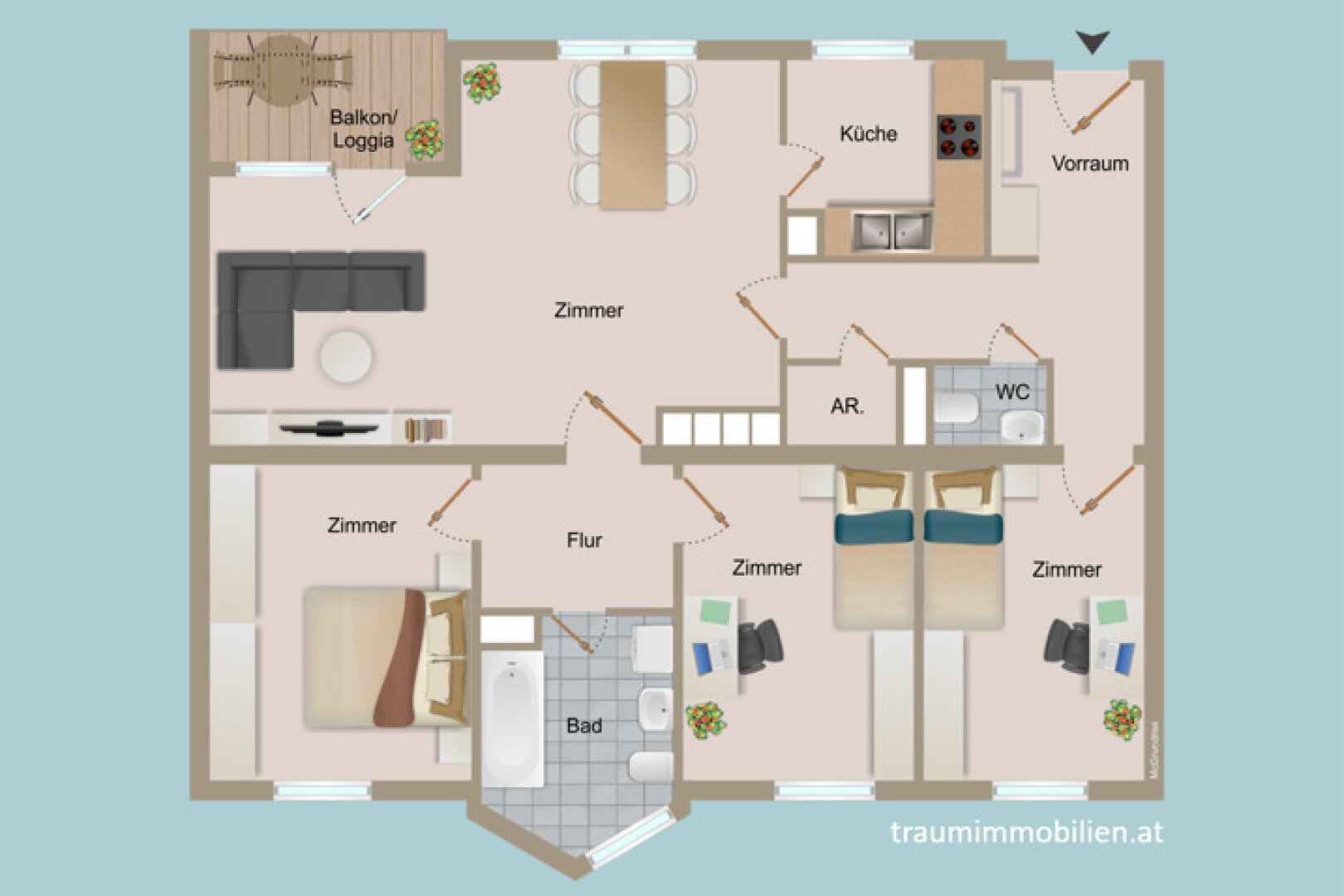 HAPPY FAMILY - HELLE 4 ZIMMER WOHNUNG