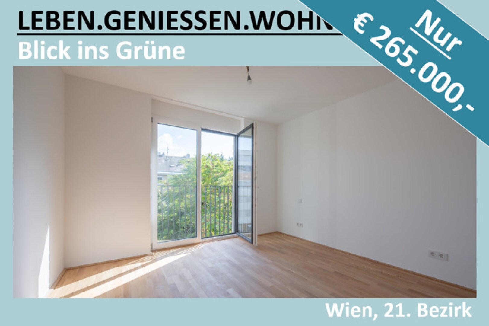 BLICK INS GRÜNE - NUR € 265.000,-