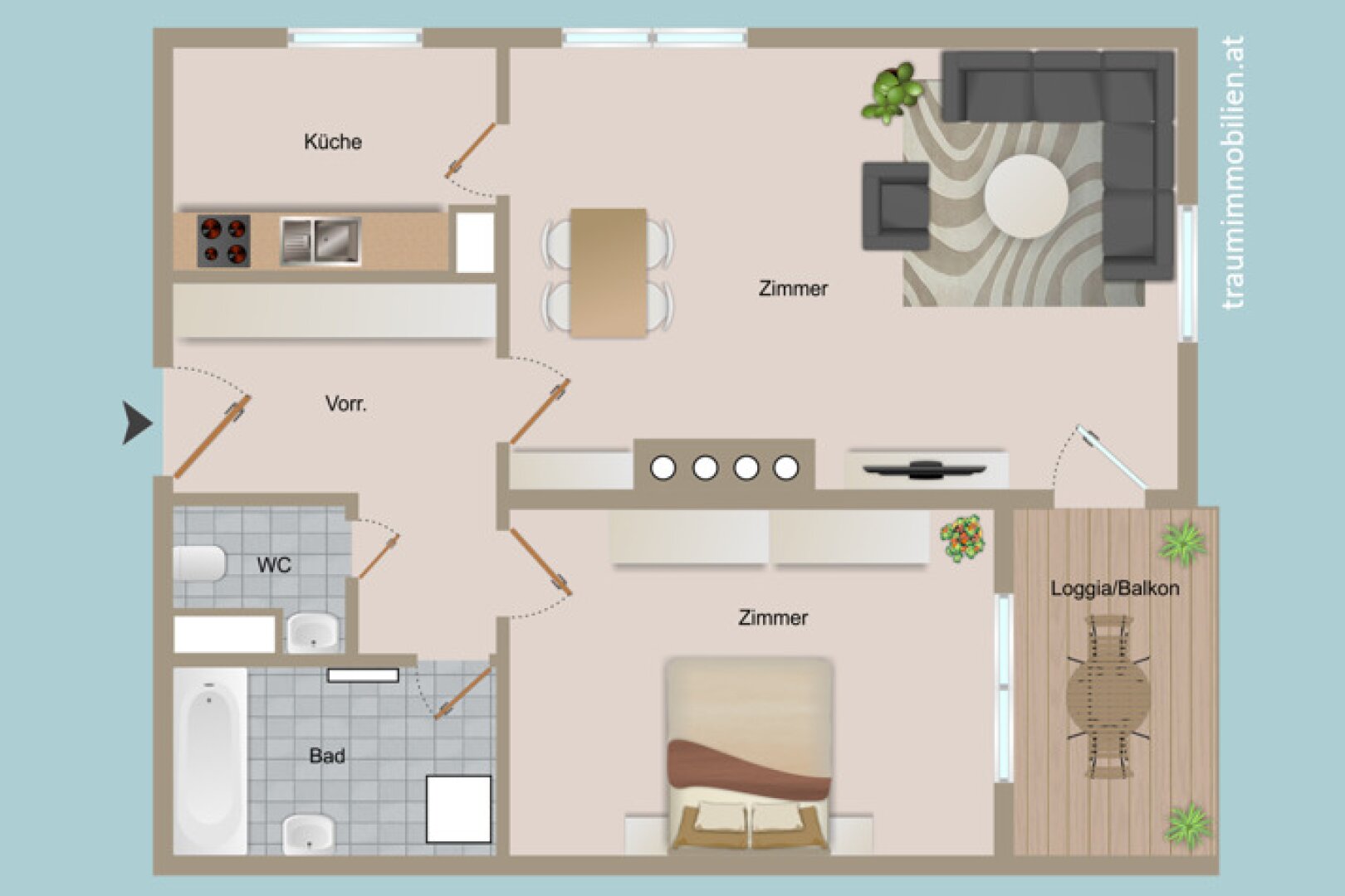 VERMIETE WOHNUNG (BIS 02.2029) MIT 3,11% NETTORENDITE