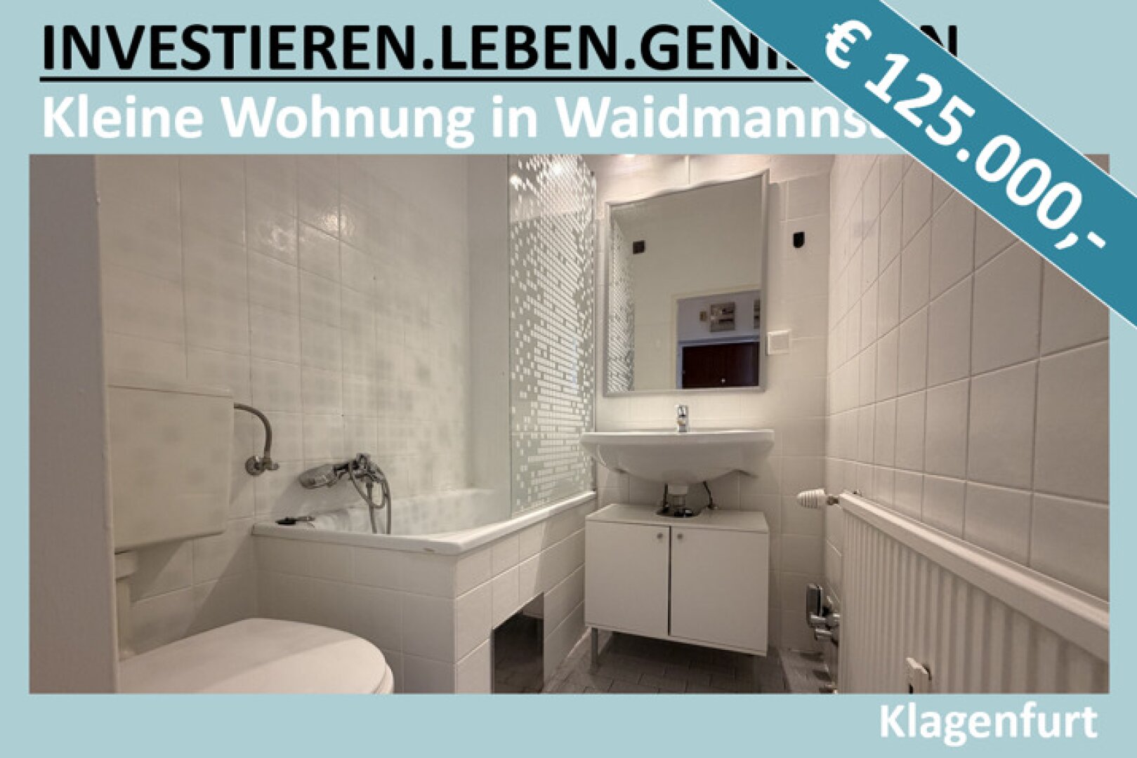 KLEINE WOHNUNG IN WAIDMANNSDORF UM € 125.000,-