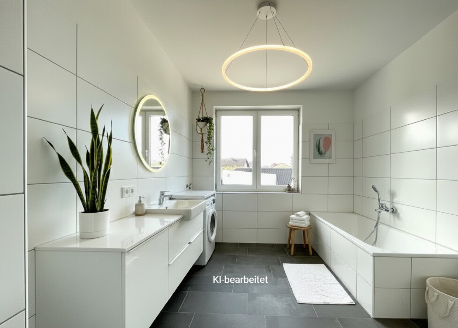 Möblierungsvorschlag Badezimmer KI generiert