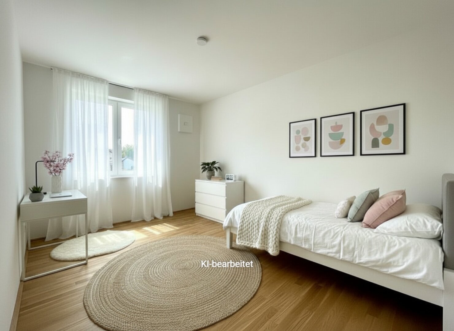 Möblierungsvorschlag Jugendzimmer KI generiert