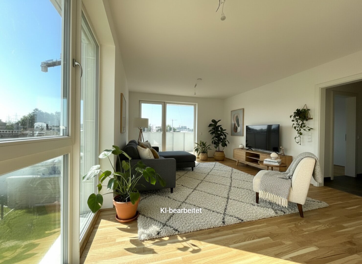 Möblierungsvorschlag Wohnzimmer KI generiert