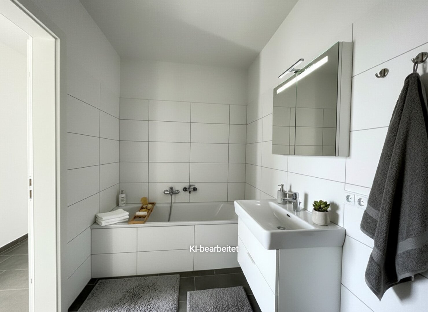 Möblierungsvorschlag Badezimmer KI generiert