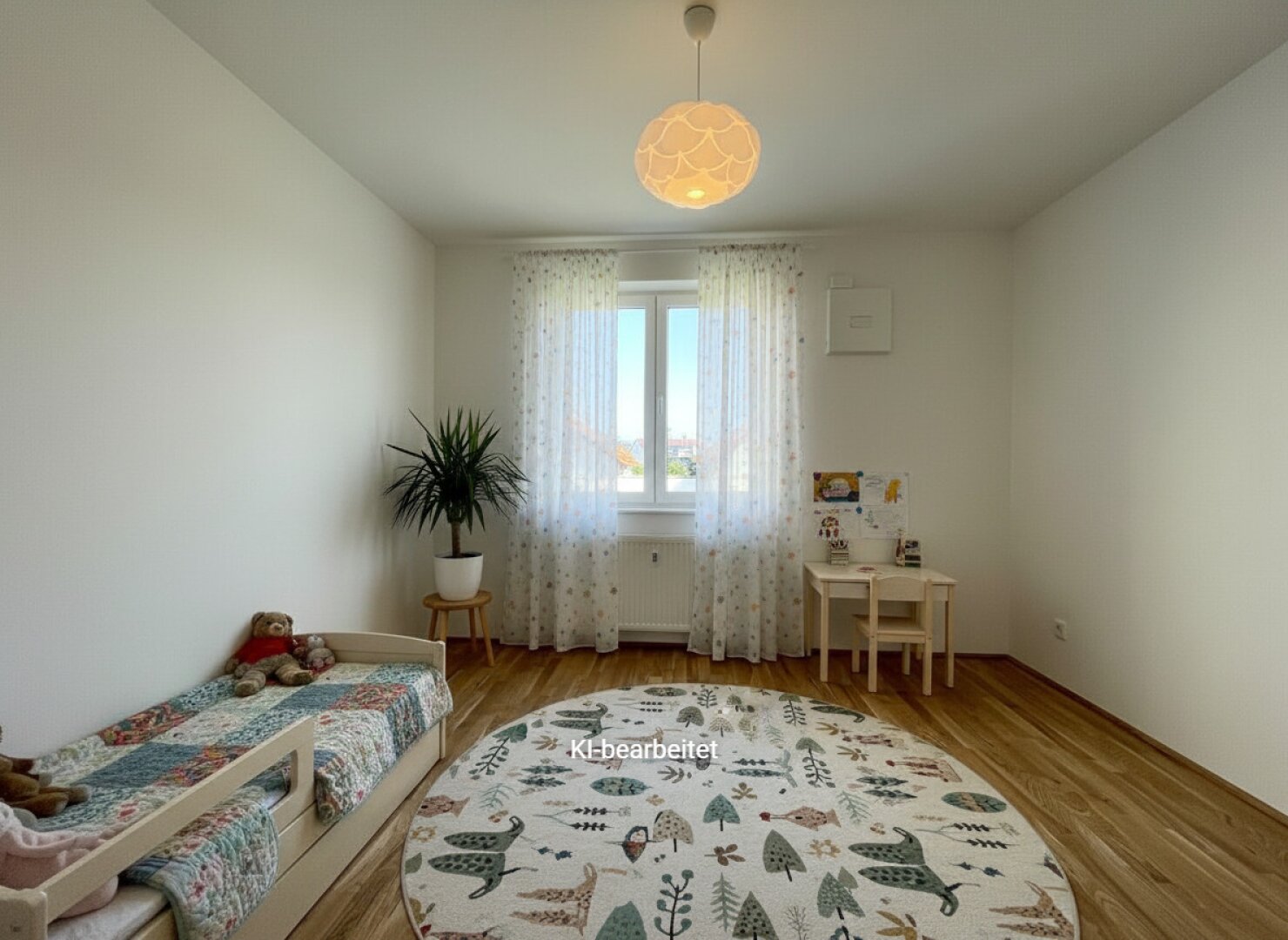 Möblierungsvorschlag Kinderzimmer KI generiert