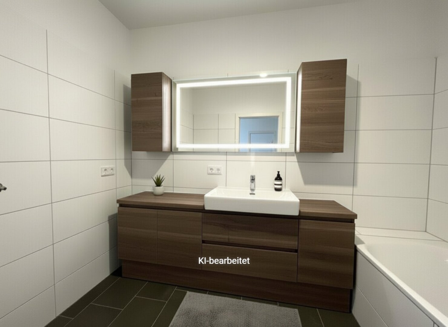 Möblierungsvorschlag Badezimmer KI generiert