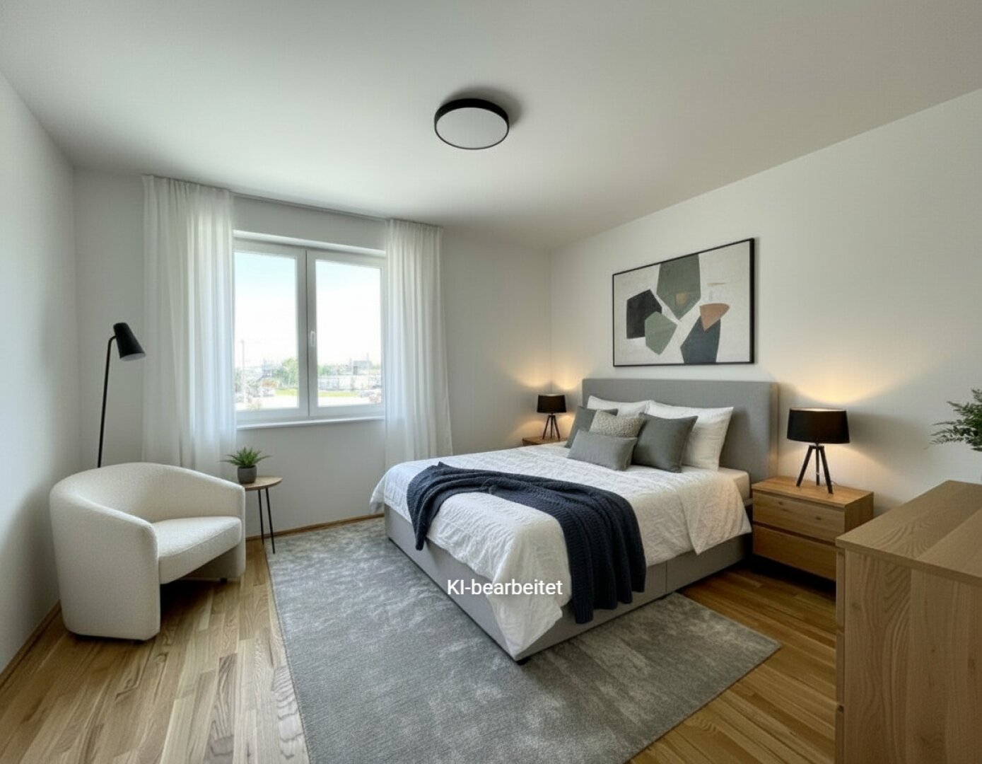 Möblierungsvorschlag Schlafzimmer KI generiert