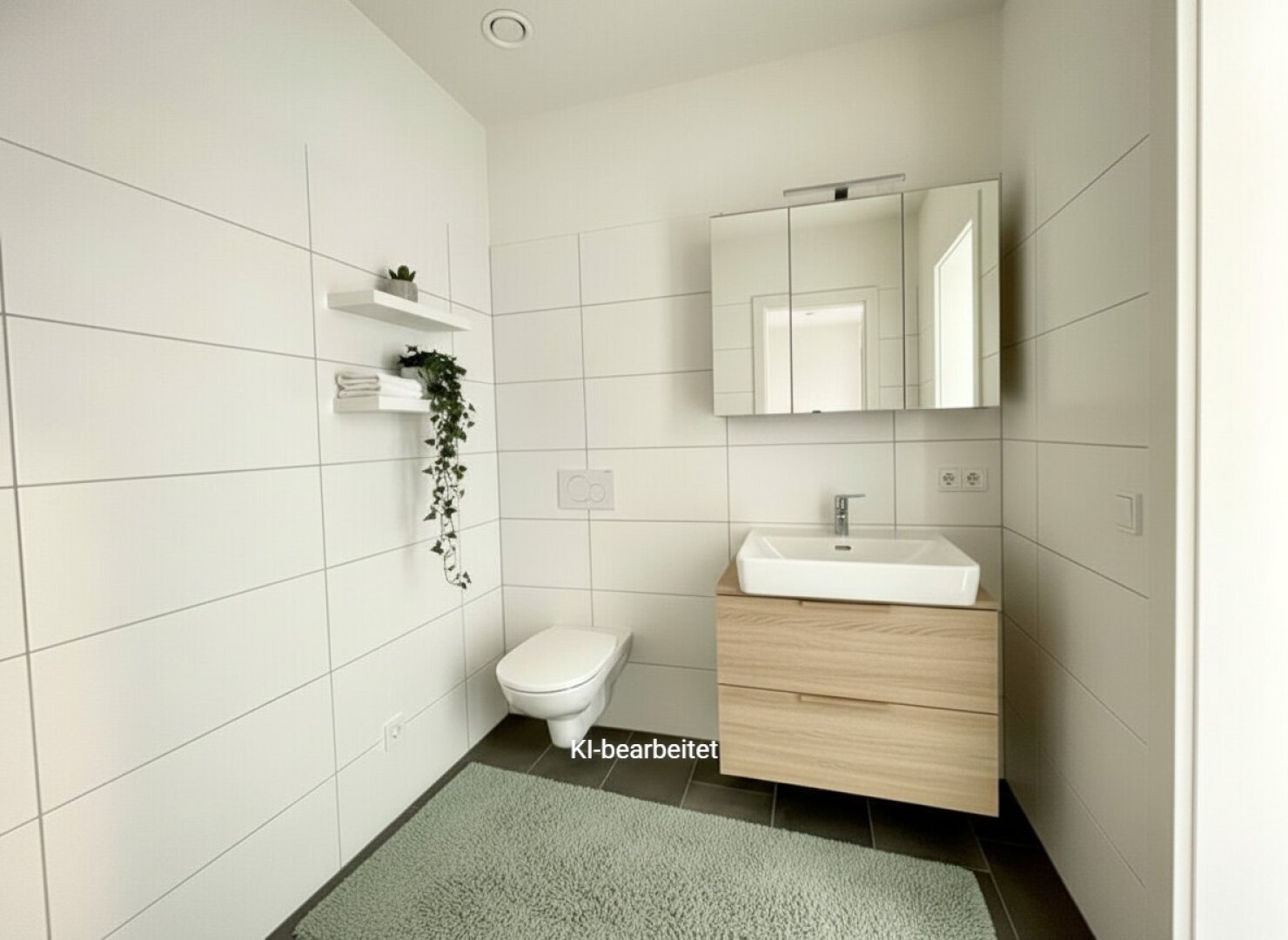 Möblierungsvorschlag Badezimmer KI generiert