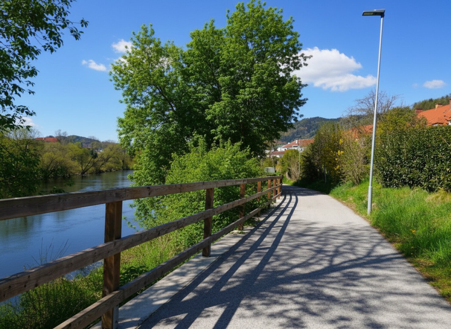 Radweg an der Mur_Prolebersiedlung Leoben WAG Sommer