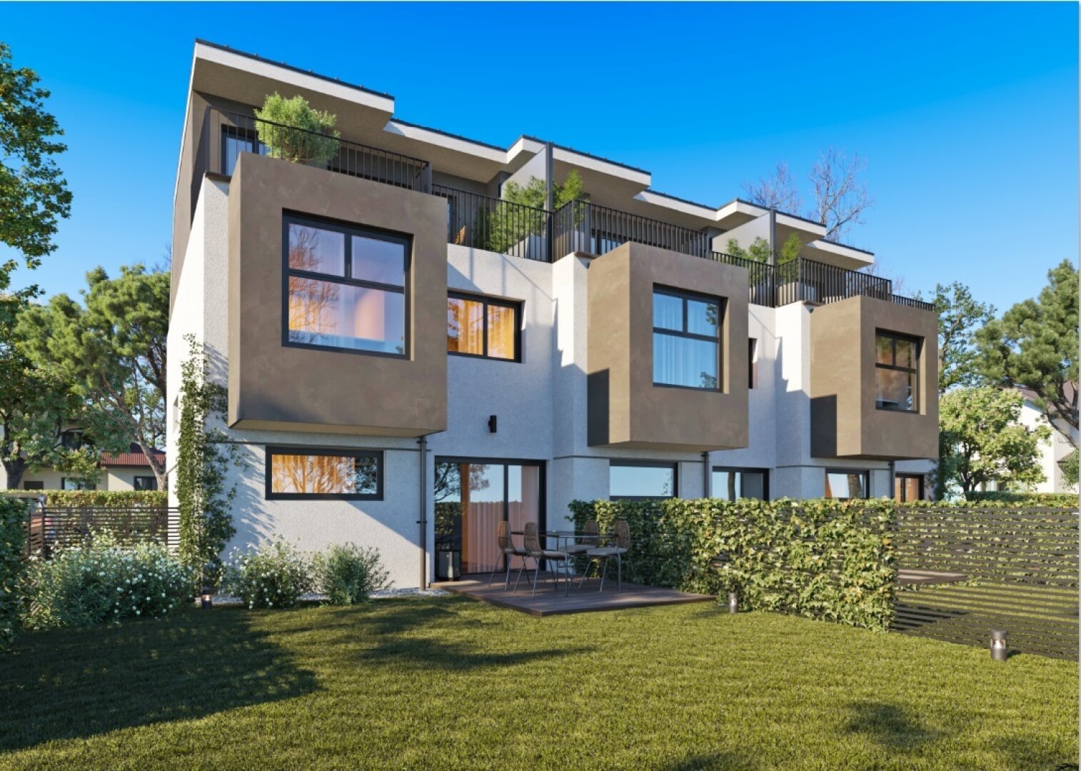 WOHNPROJEKT Trinity - 3 Exklusive Reihenhäuser in Grünruhelage - PROVISIONSFREI