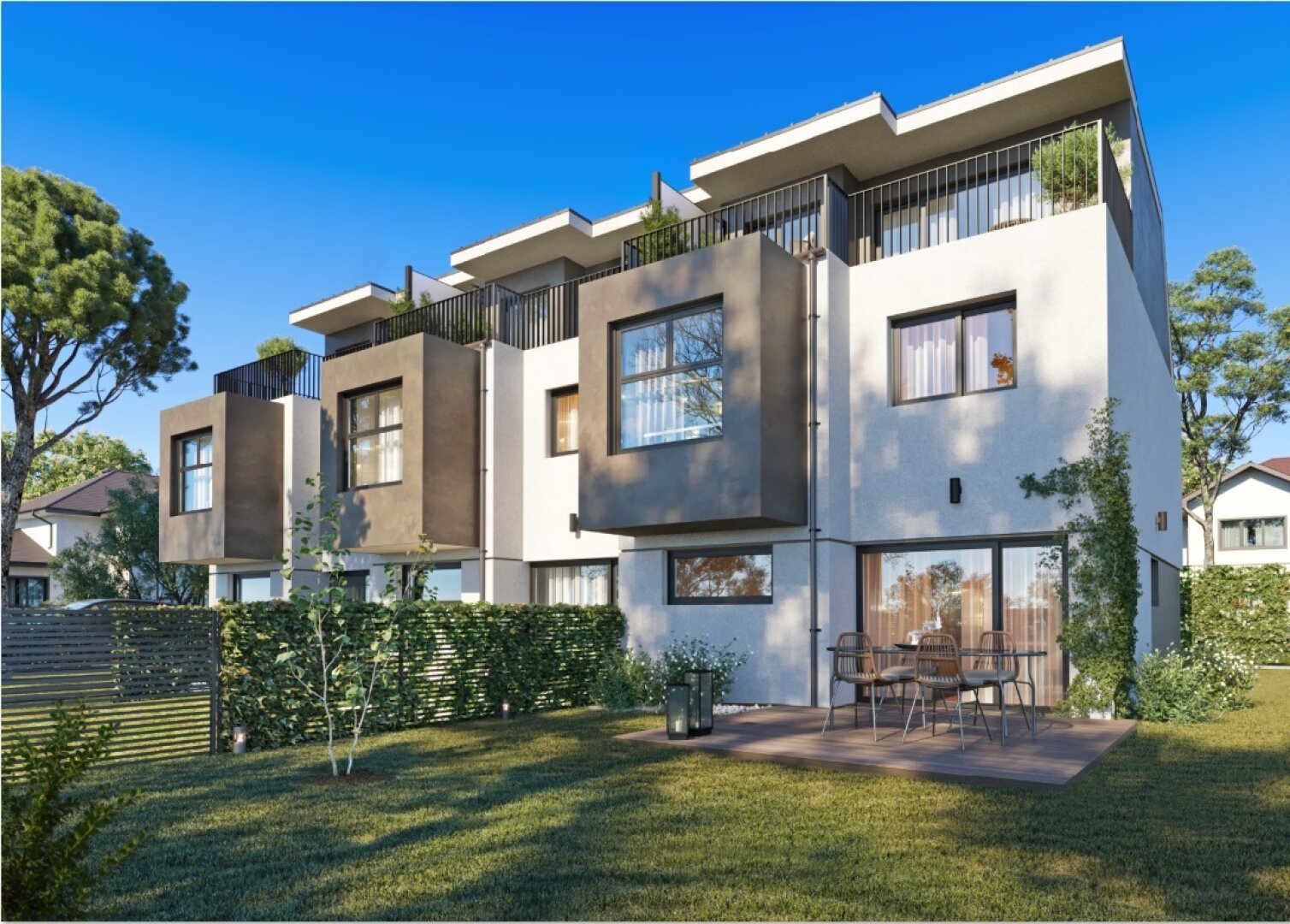 WOHNPROJEKT Trinity - 3 Exklusive Reihenhäuser in Grünruhelage - PROVISIONSFREI