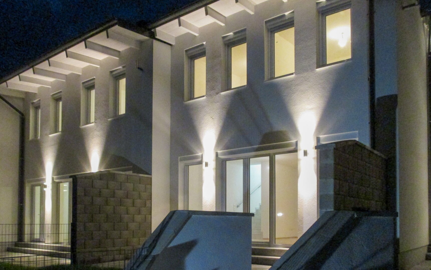 Nachtaufnahme: Haus