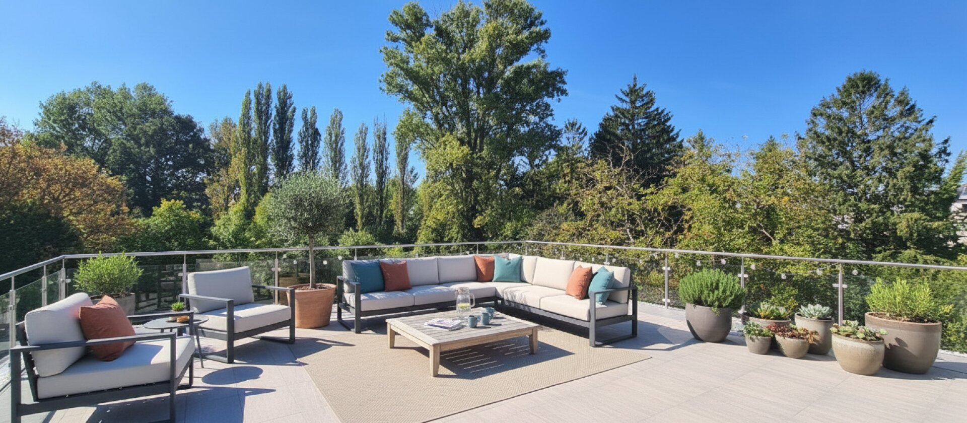 Terrasse: KI generiert Einrichtung