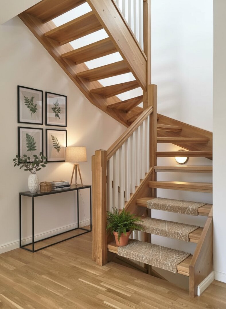 Stiegenaufgang: KI generierte Dekoration