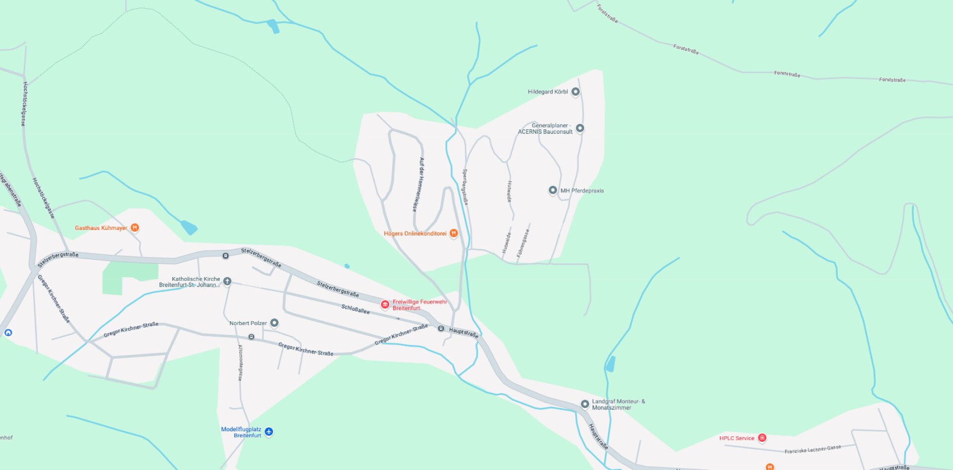 Umgebungskarte (Quelle: Google Maps).