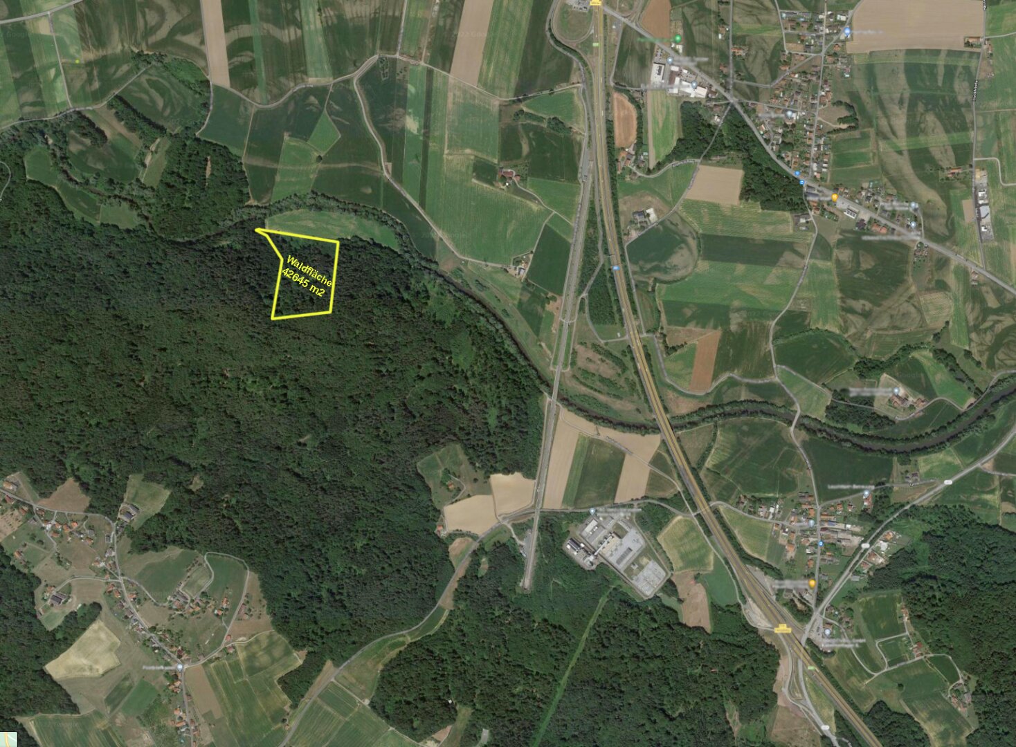 Waldgrundstück (4,26 ha) in Weitendorf zu verkaufen