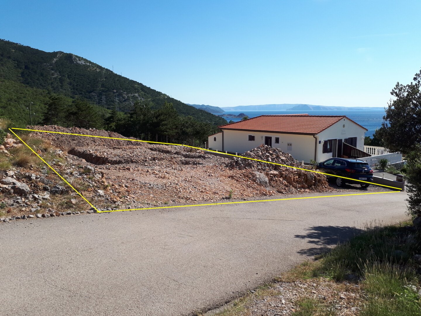 Baugrundstück mit Meerblick - Kroatien (inkl. gültiger Baugenehmigung)