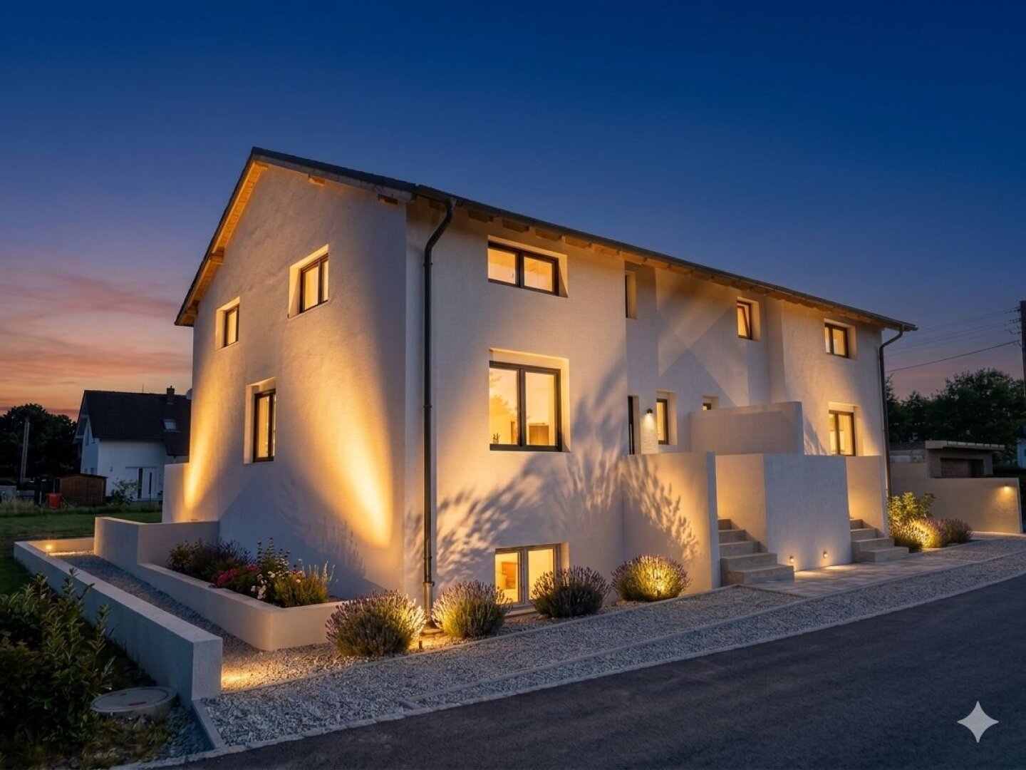 Hochwertige Doppelhaushälfte mit 210 m² Nutzfläche, 5 Zimmer, Keller und Garten in ruhiger Lage