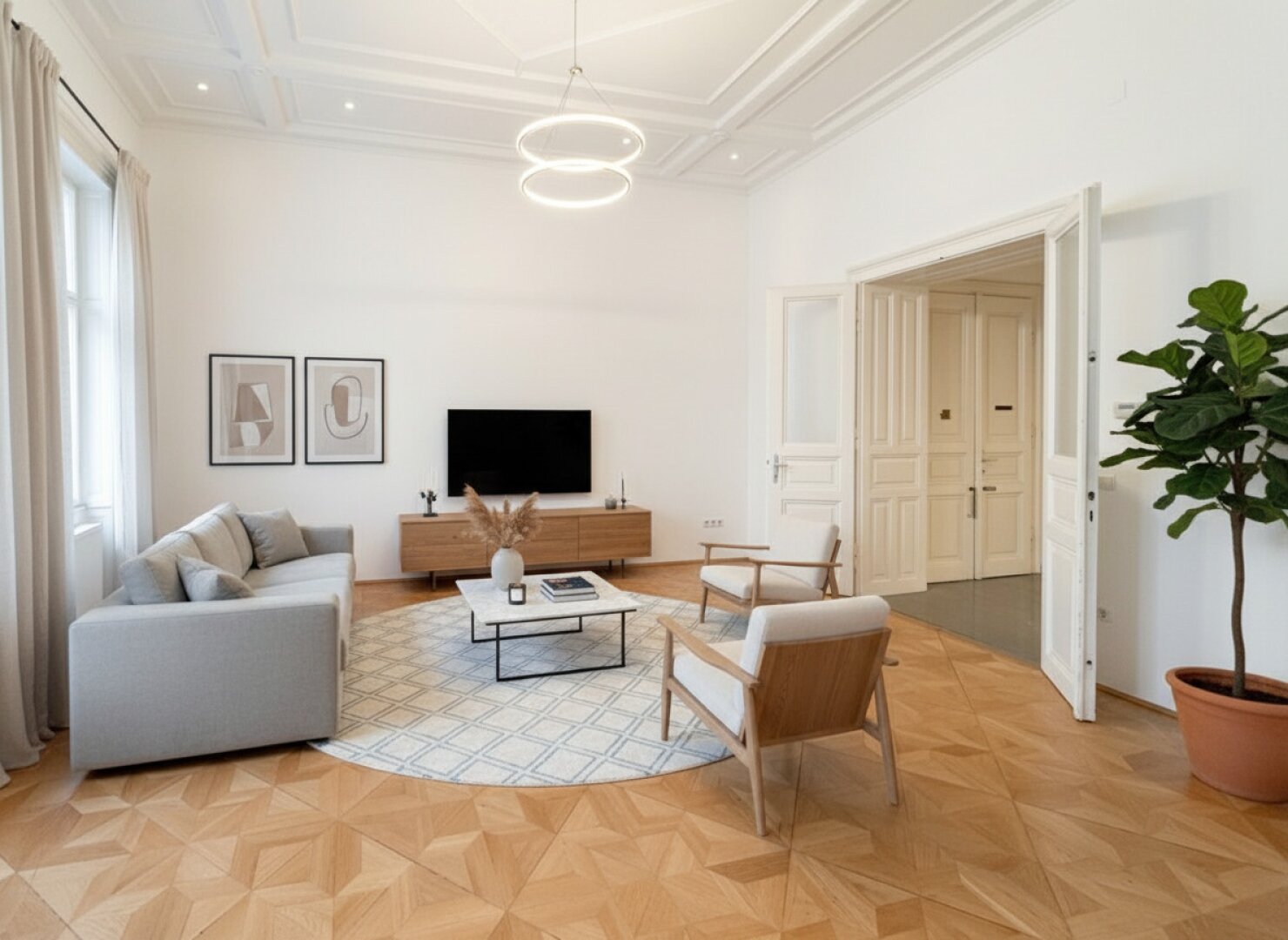 Wiener Altbaujuwel nahe Karlsplatz | 3 Zimmer, Terrasse & 3,80 m Raumhöhe
