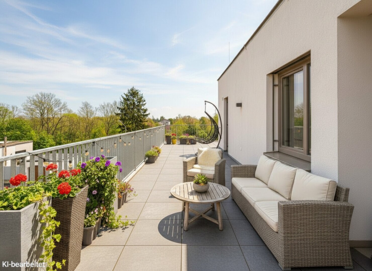 Traumhafte 3-Zimmerwohnung mit großer Dachterrasse: TOP-Zustand | Klimaanlage | Garagenplatz | Ruhelage