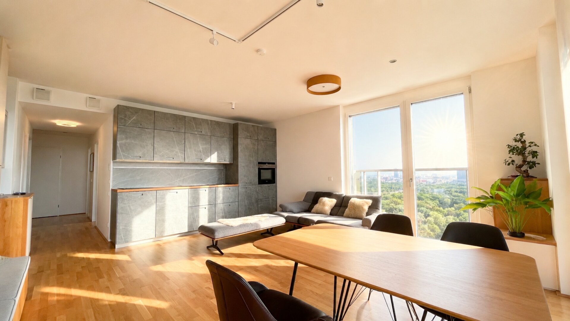 Exklusive Luxuswohnung im Marina Tower mit ca. 96 m² WNF I Südwest-Ausrichtung I Loggia & spektakulärem Blick über Wien I U2 Station
