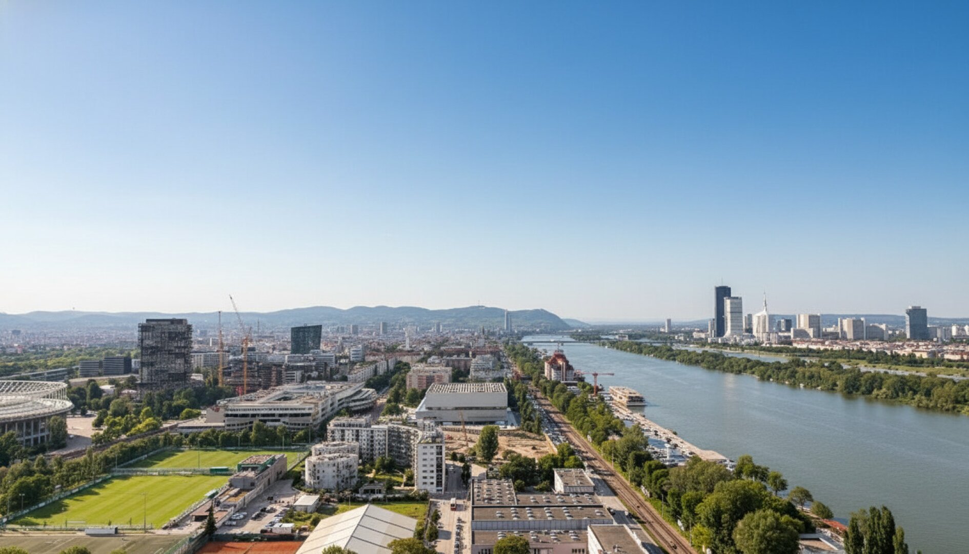 Exklusive Luxuswohnung im Marina Tower mit ca. 96 m² WNF I Südwest-Ausrichtung I Loggia & spektakulärem Blick über Wien I U2 Station