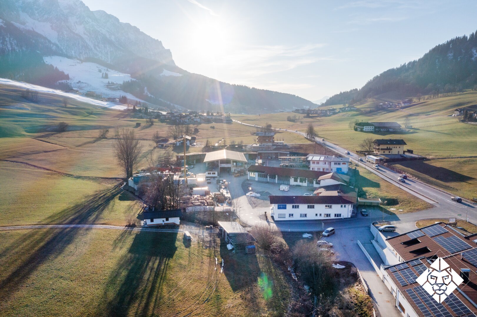 In der Errichtung befindliche Gewerbehallen in Walchsee zu vermieten.